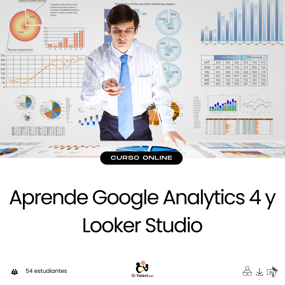 Aprende Google Analytics 4 y Looker Studio