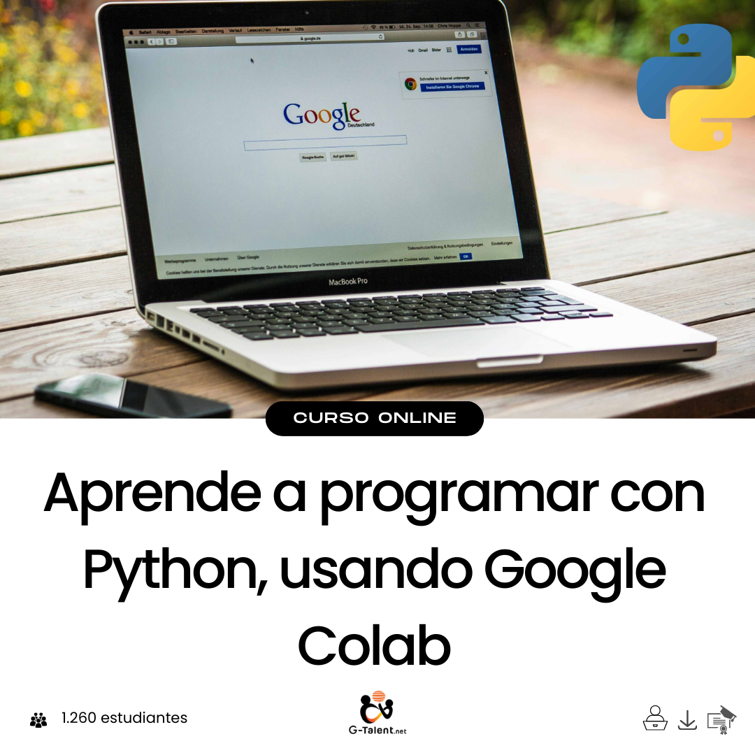 Learn to program with Python, using Google Colab