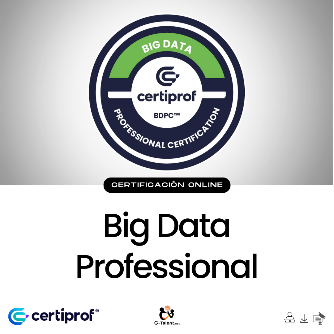 Certificación Big Data Professional Certificate BDPC