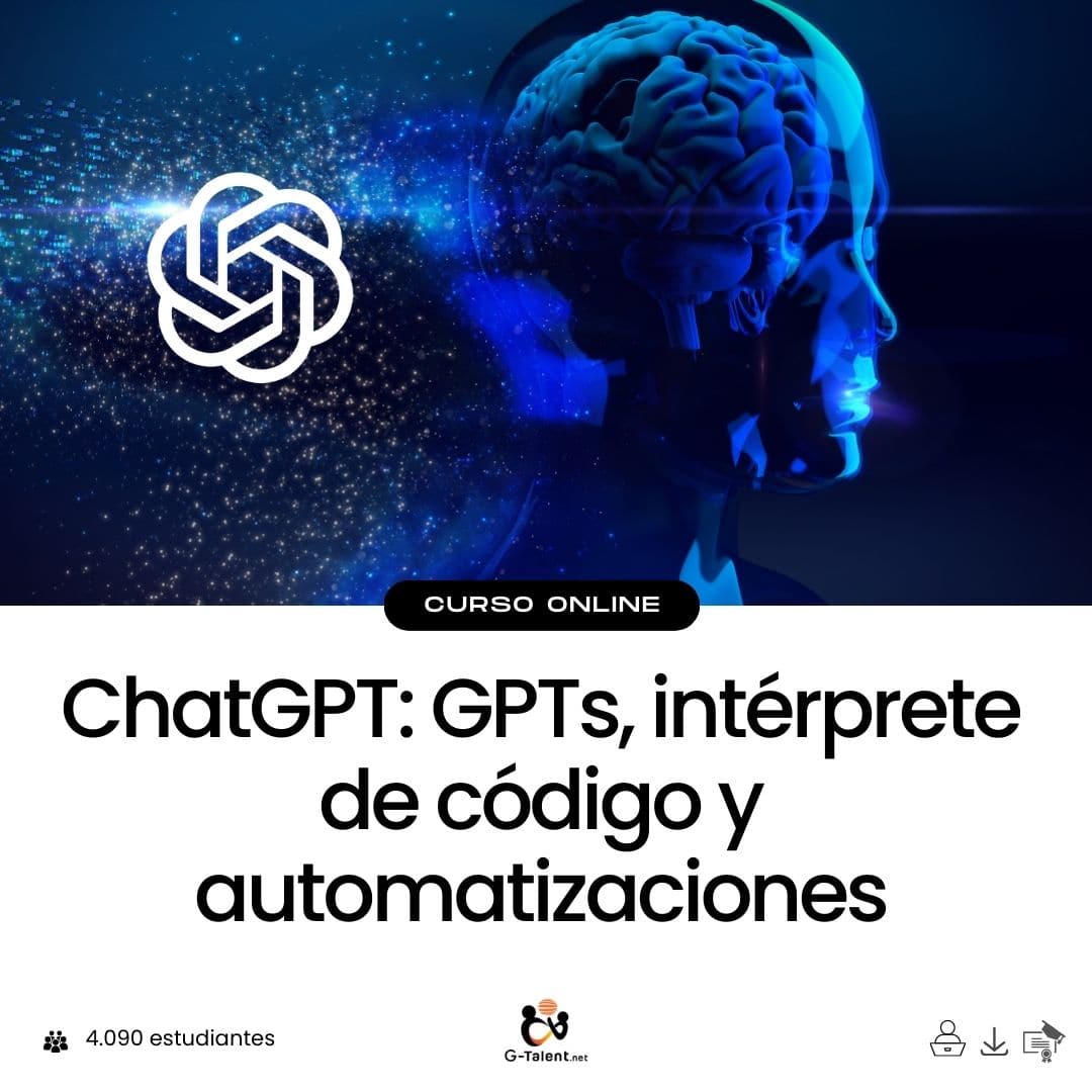 ChatGPT: GPTs, intérprete de código y automatizaciones.