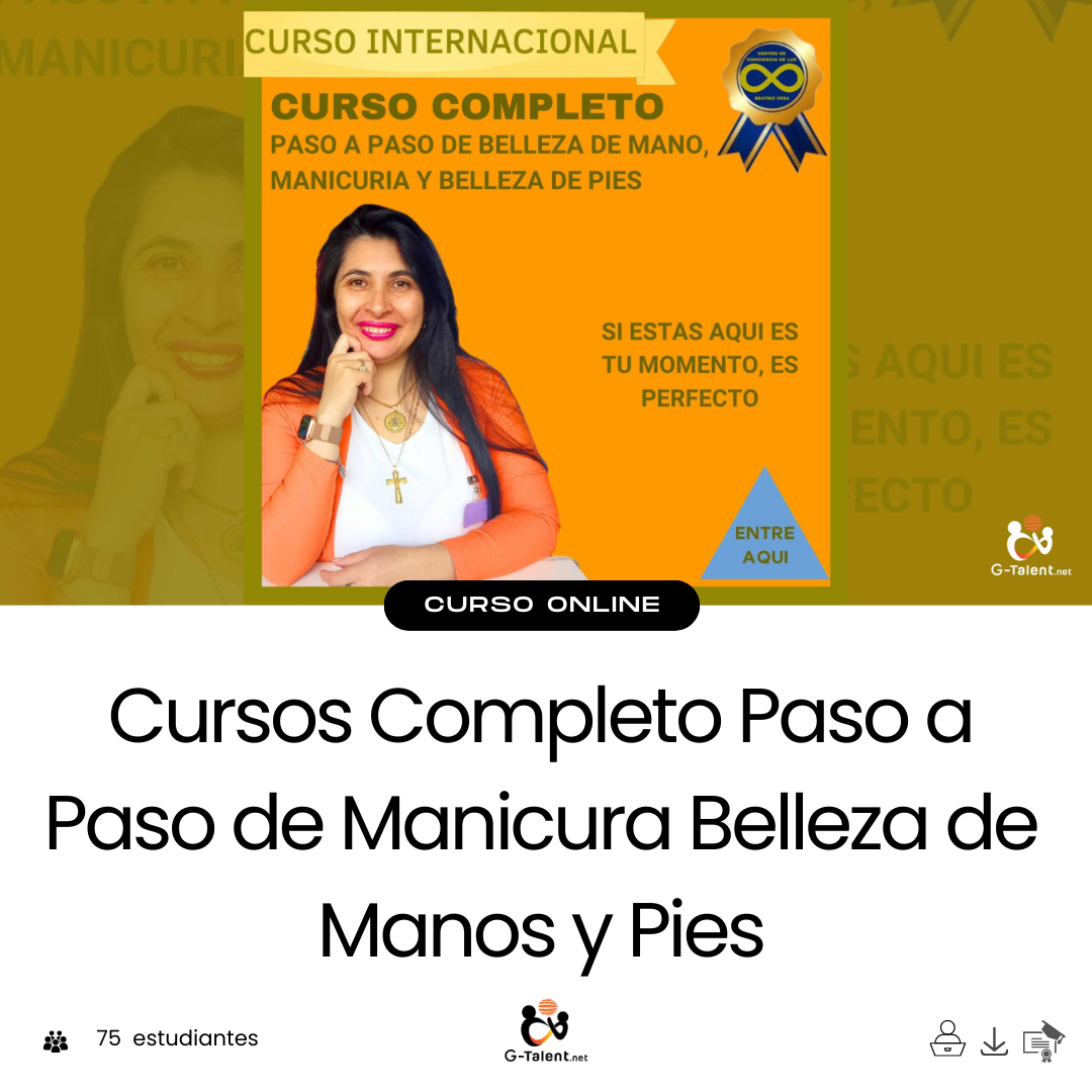 Cursos Completo Paso a Paso de Manicura Belleza de Manos y Pies