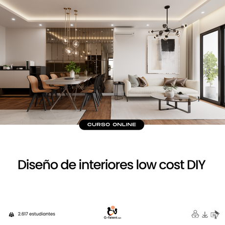 Diseño de interiores low cost DIY.