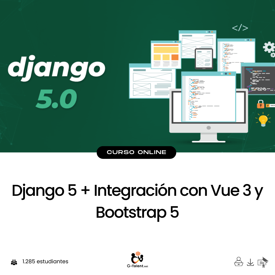 Django 5 + Integración con Vue 3 y Bootstrap 5