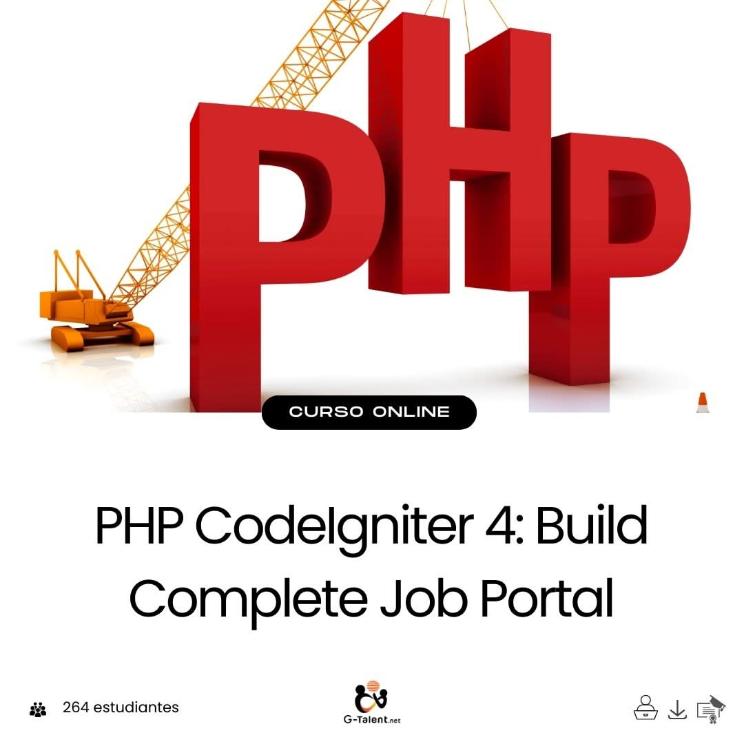 PHP CodeIgniter 4: Build Complete Job Portal