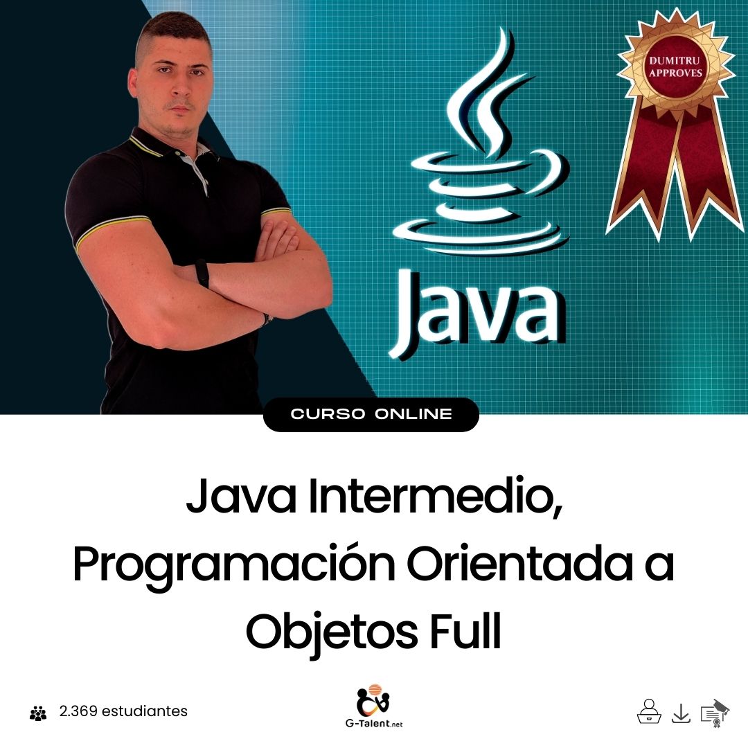 Java Intermedio. Programación Orientada a Objetos Full