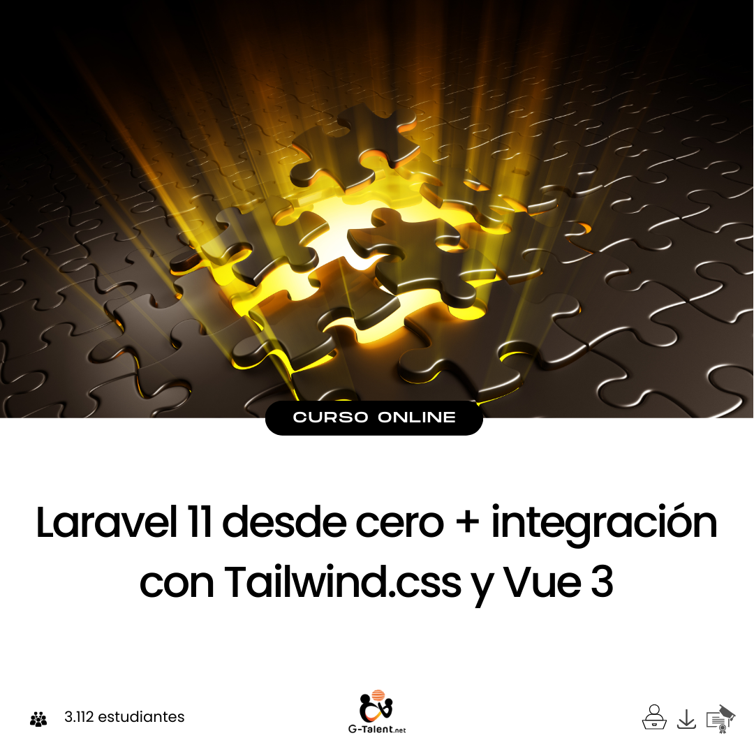 Laravel 11 desde cero + integración con Tailwind.css y Vue 3