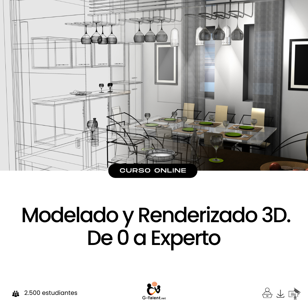 Modelado y Renderizado 3D. De 0 a Experto.