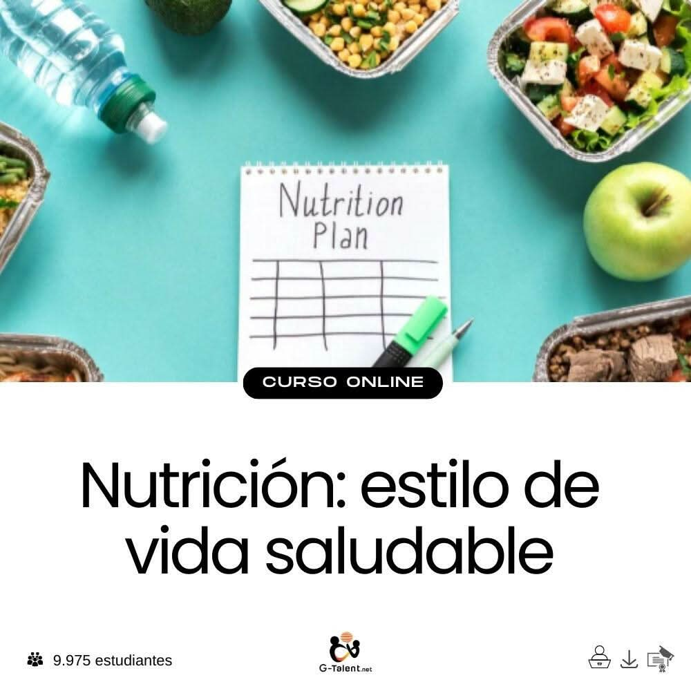 Nutrición: estilo de vida saludable.