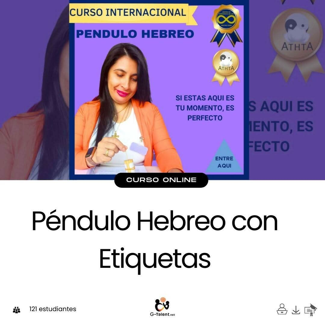 Péndulo Hebreo con Etiquetas