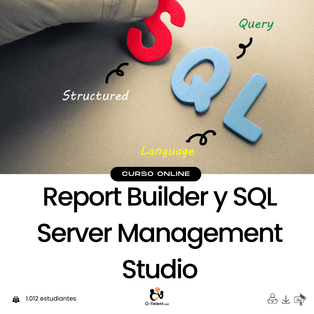 Report Builder y SQL Server Management Studio