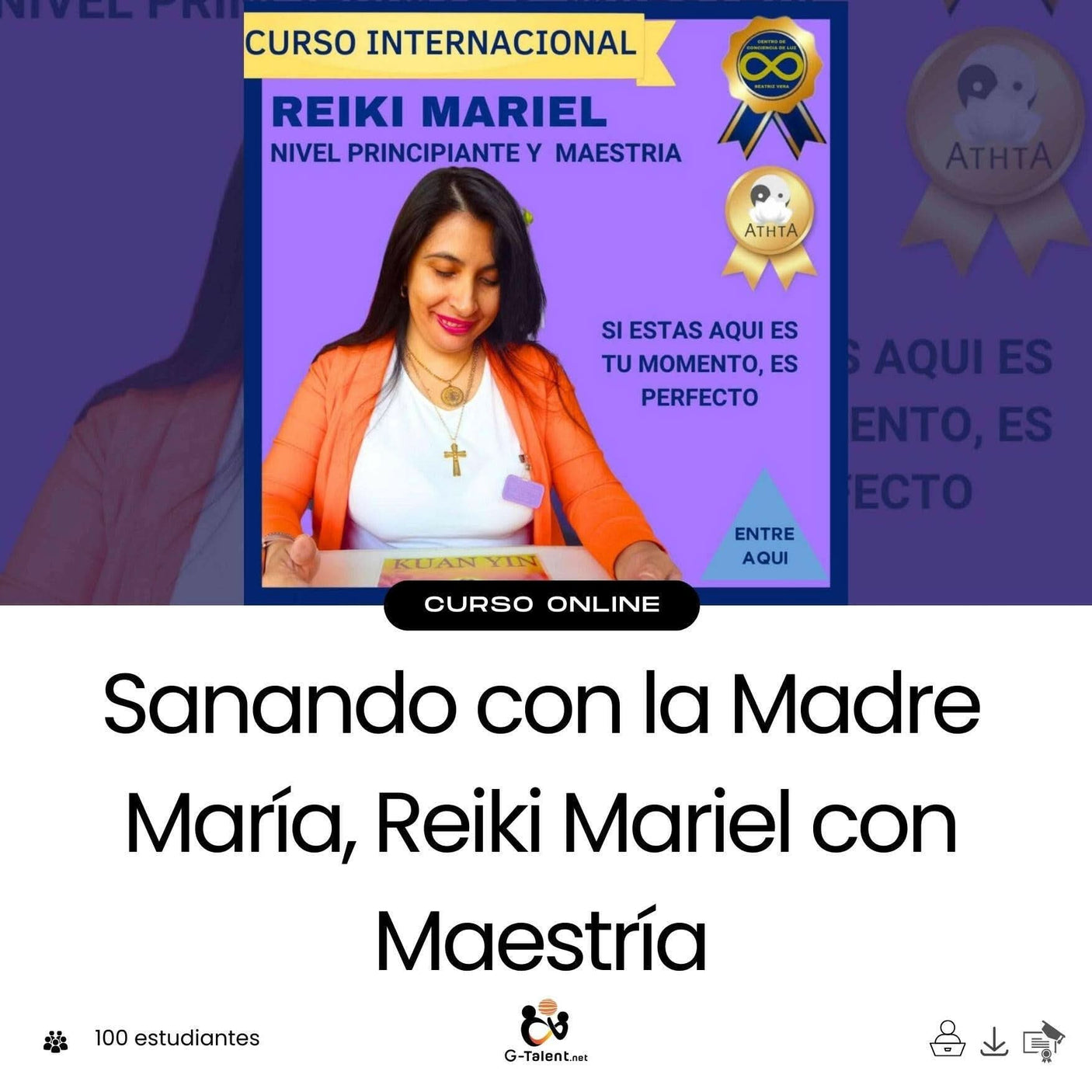 Sanando con la Madre María, Reiki Mariel con Maestría