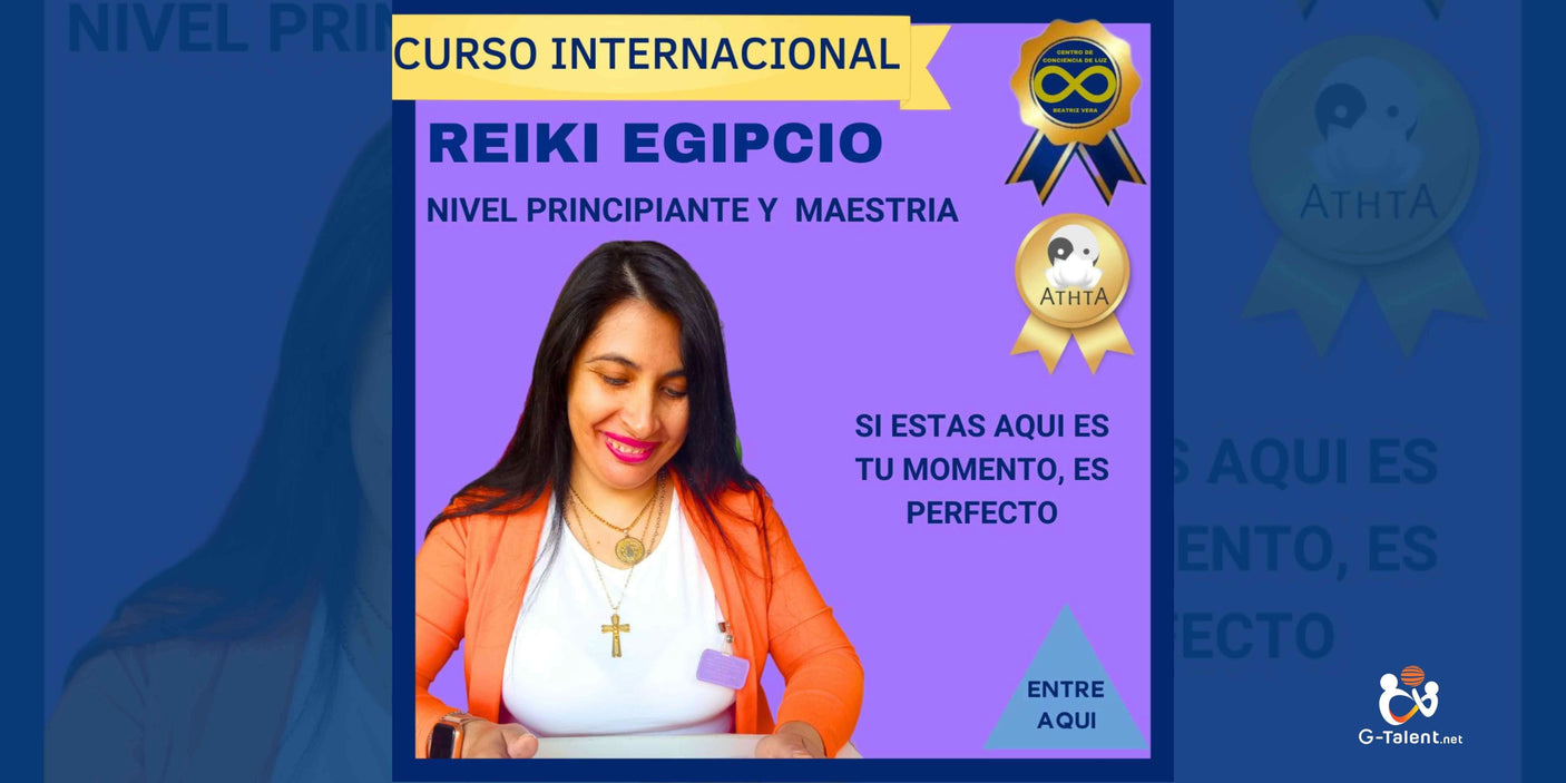 Reiki Egipcio Niveles con Maestría con Diploma Internacional